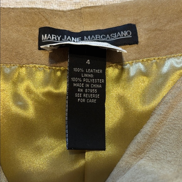 Vintage Maryjane Marcasiano Suede Skirt size 4‎ - Picture 4 of 12